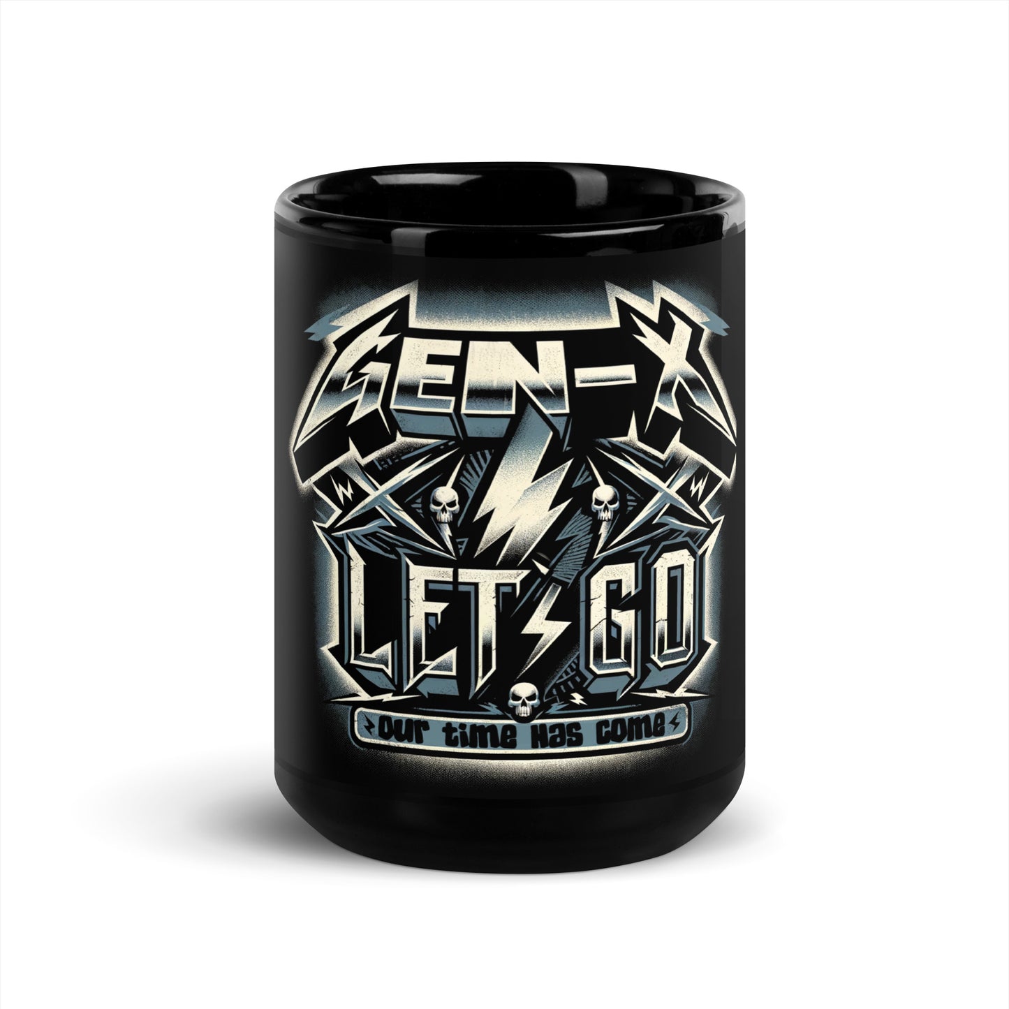 GEN-X Lets Go Black Glossy Mug
