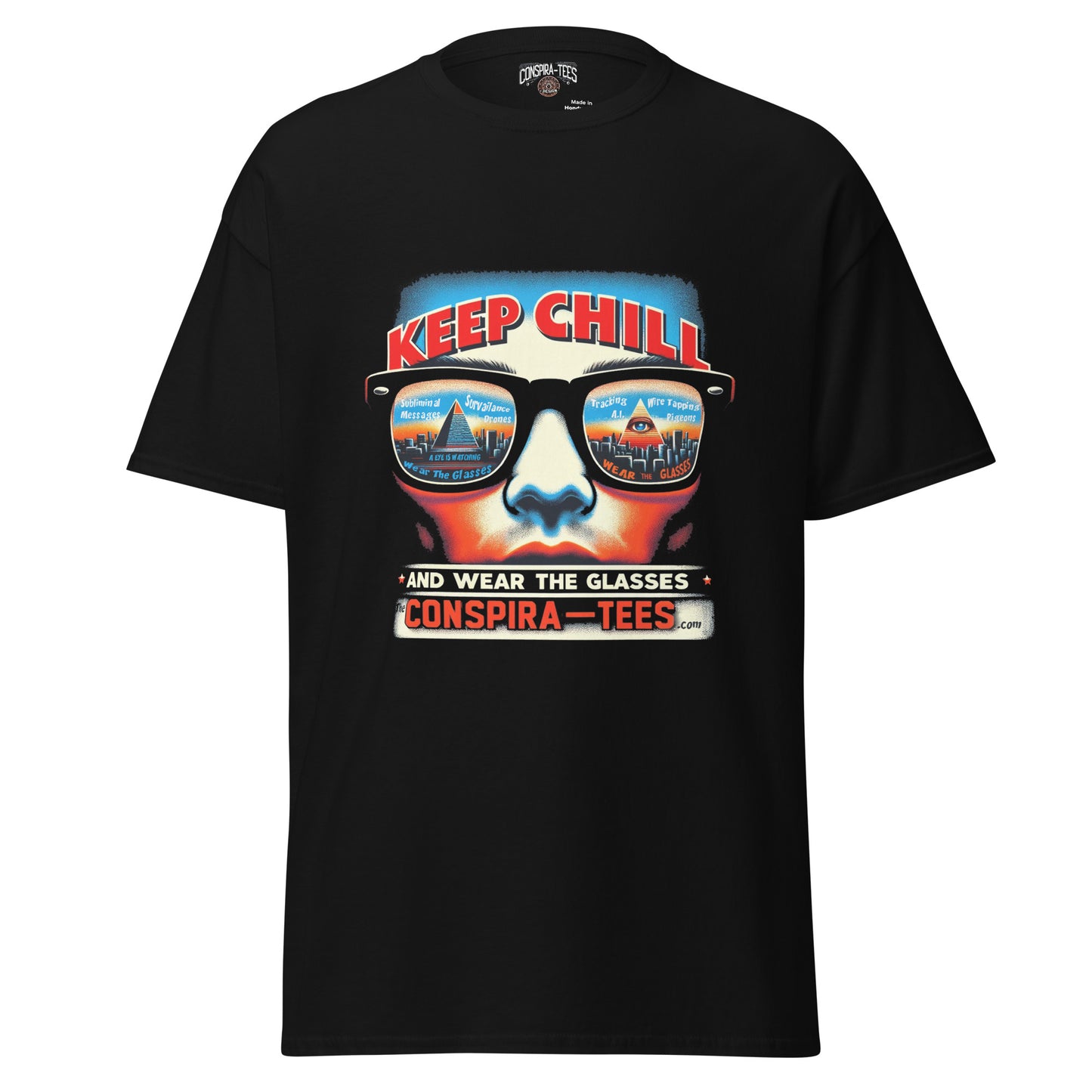 Keep Chill And Wear the Glasses Men's classic tee