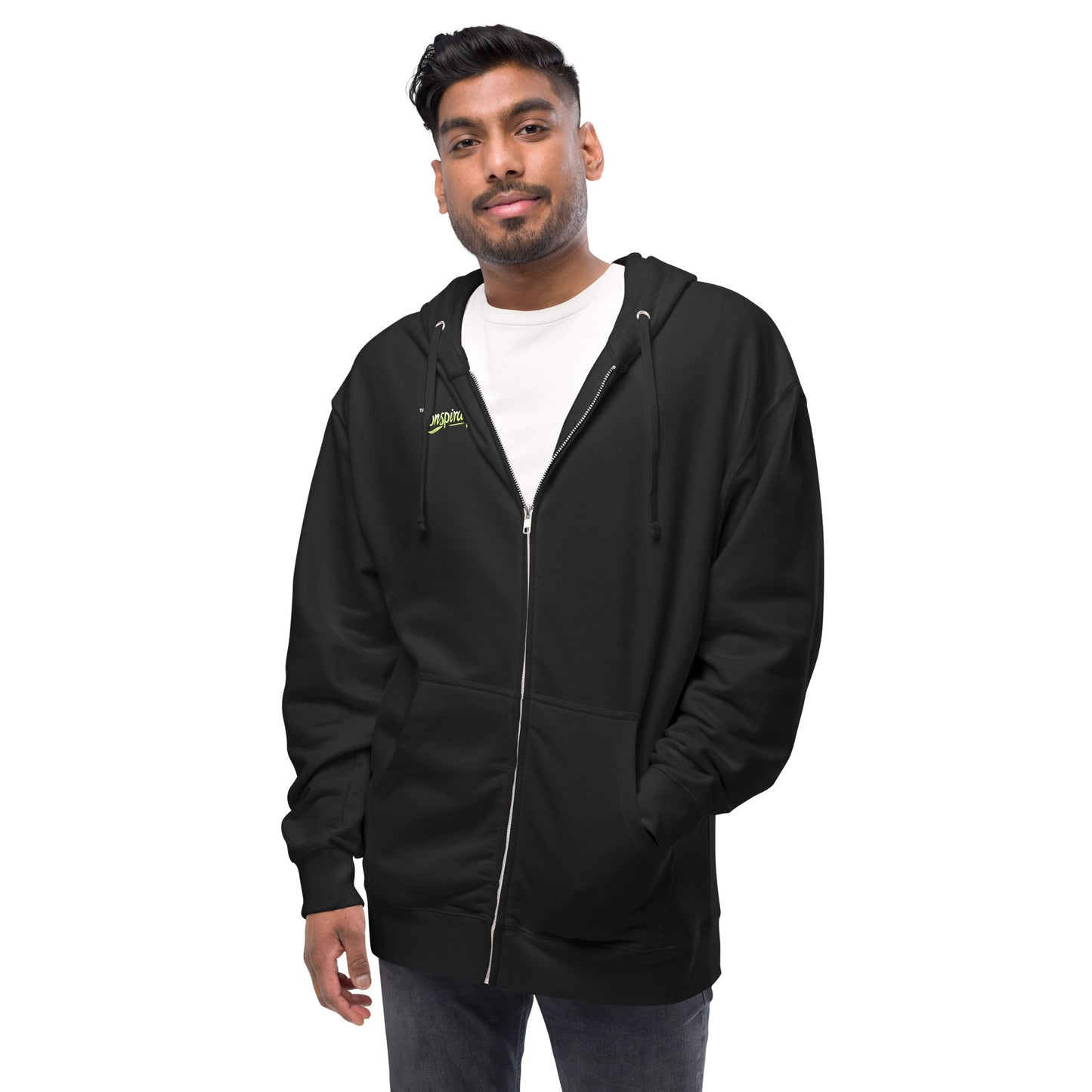 Bigfoot He's Tricky Unisex fleece zip up hoodie
