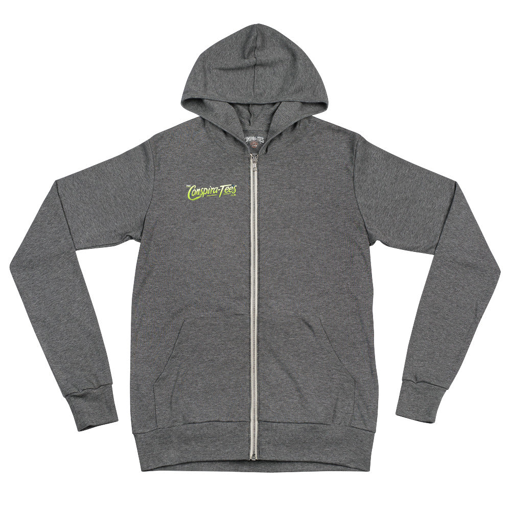 Flat Power Unisex zip hoodie