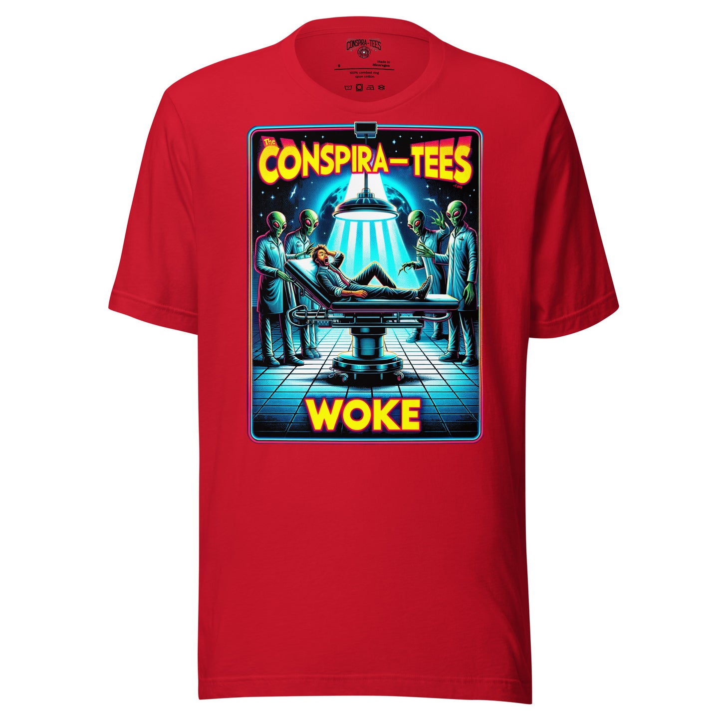 Conspira-tees Alien Operating Table Woke Unisex t-shirt
