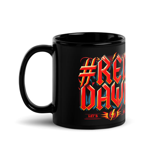 #Red Dawn Black Glossy Mug