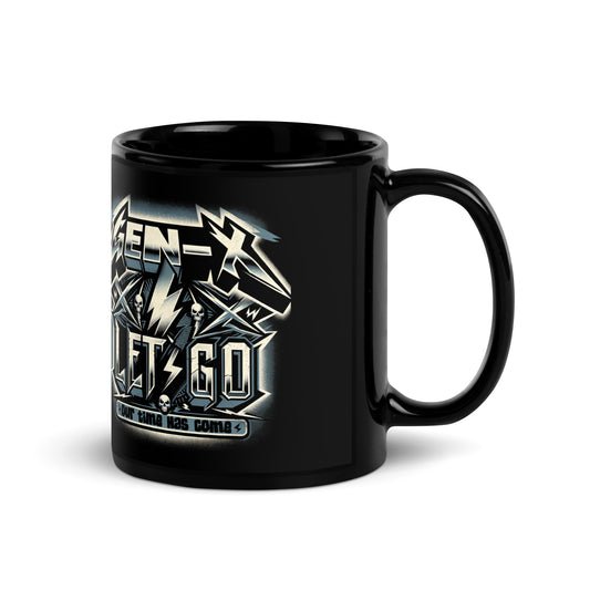 GEN-X Lets Go Black Glossy Mug