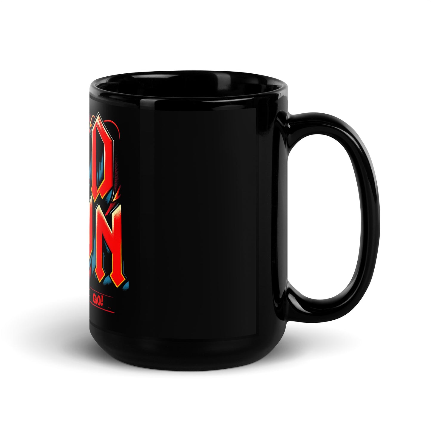 #Red Dawn Black Glossy Mug