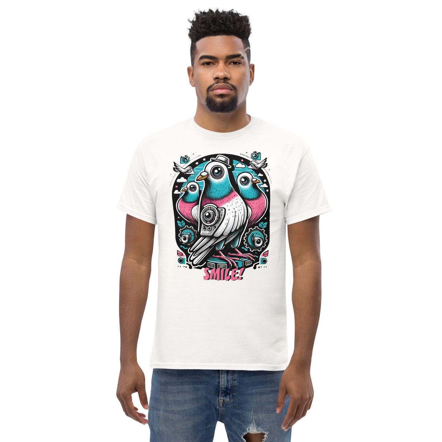 Smile Pigeon Drones Men's classic tee