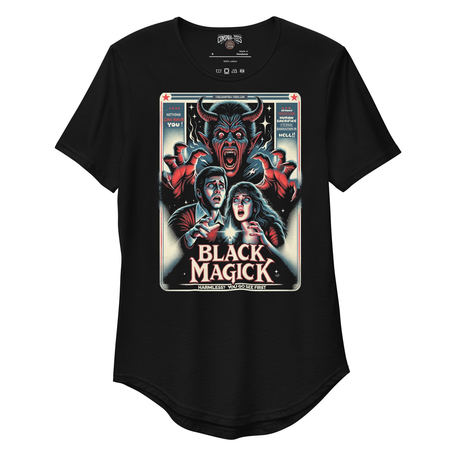 Black Magic Harmless? You Go See First Men's Curved Hem T-Shirt