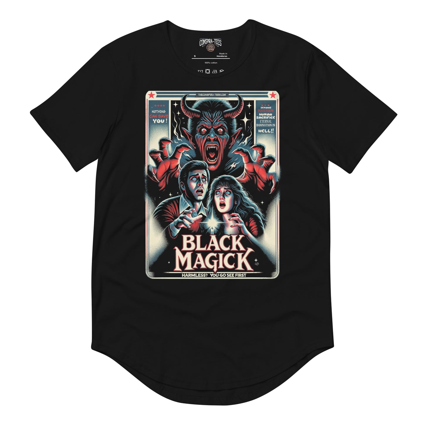 Black Magic Harmless? You Go See First Men's Curved Hem T-Shirt