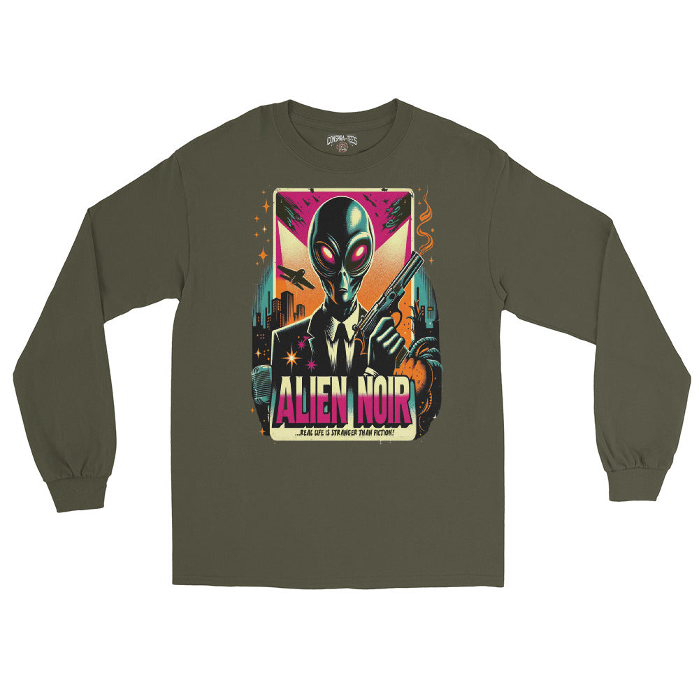 Alien Noir Men’s Long Sleeve Shirt