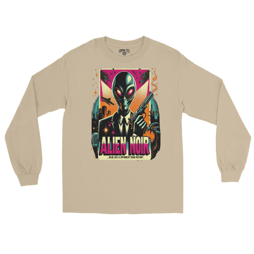 Alien Noir Men’s Long Sleeve Shirt