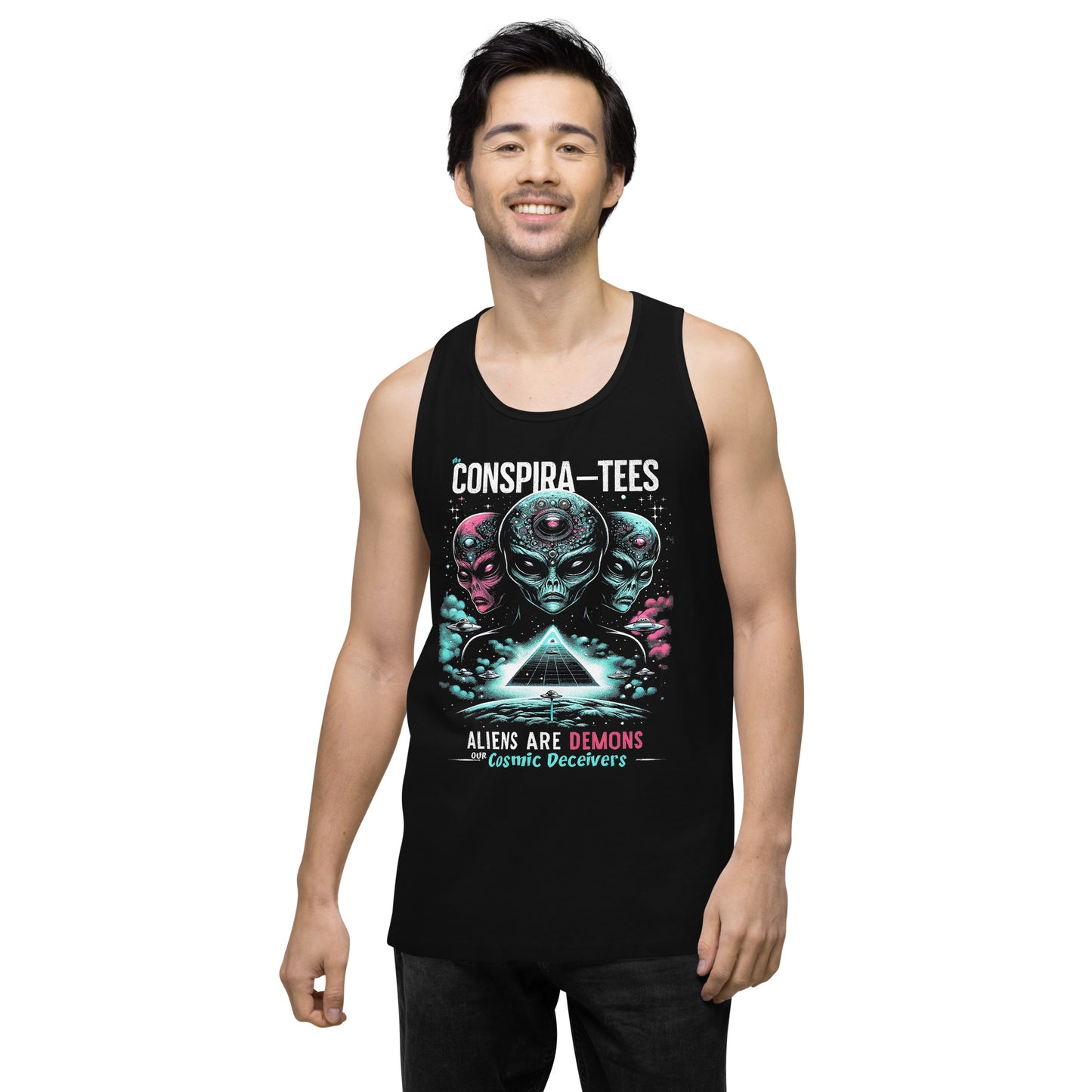 Cosmic Deceivers Men’s premium tank top