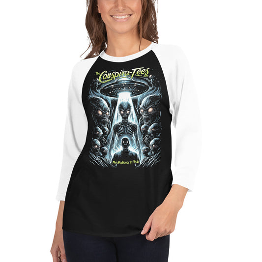 The Nightmare Is Real 3/4 sleeve raglan shirt