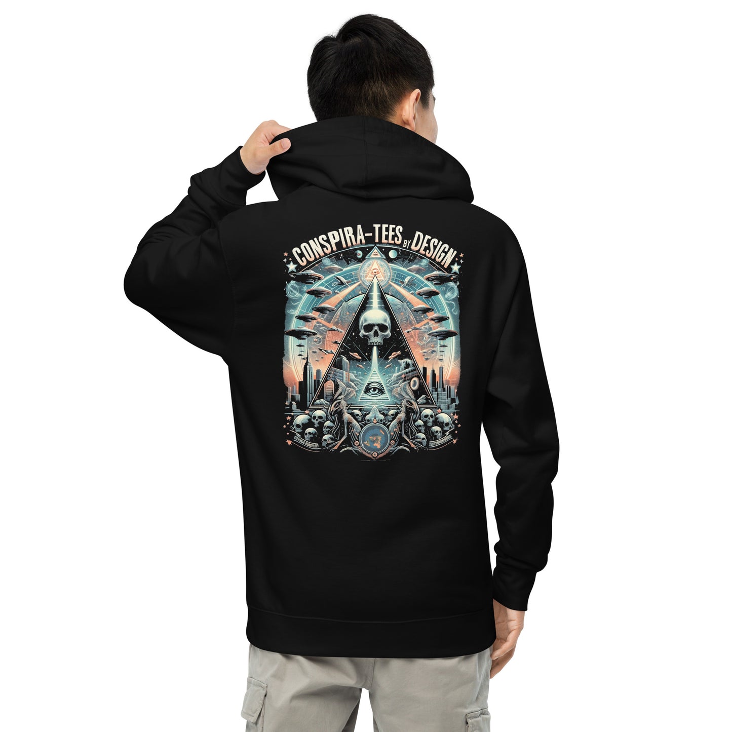 Conspira-tees By Design Unisex midweight hoodie