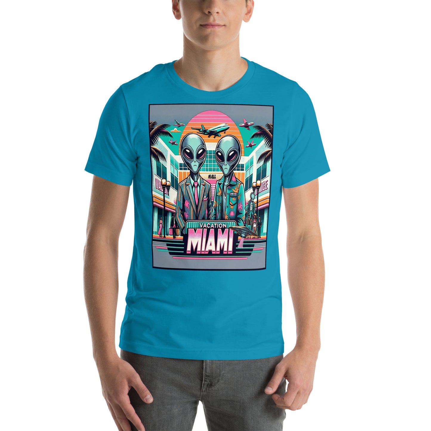 Vacation Miami Alien Mall Unisex t-shirt