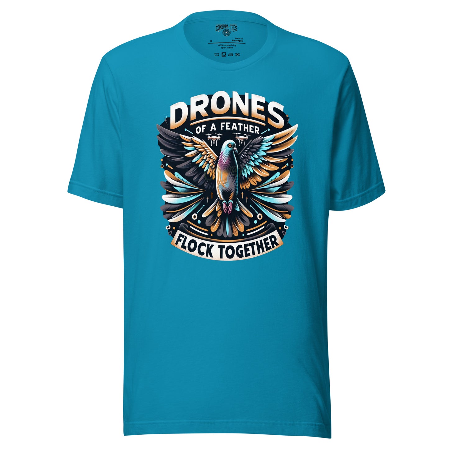 Drones Of A Feather Flock Together Unisex t-shirt