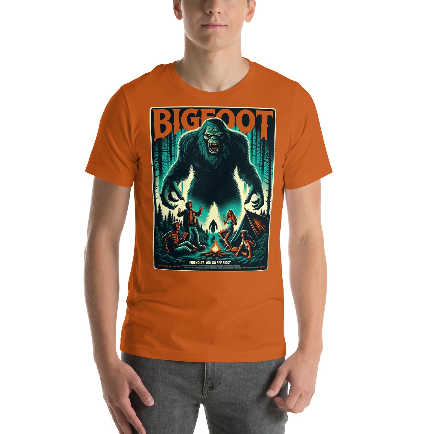 Bigfoot Friendly? You go see first Unisex t-shirt