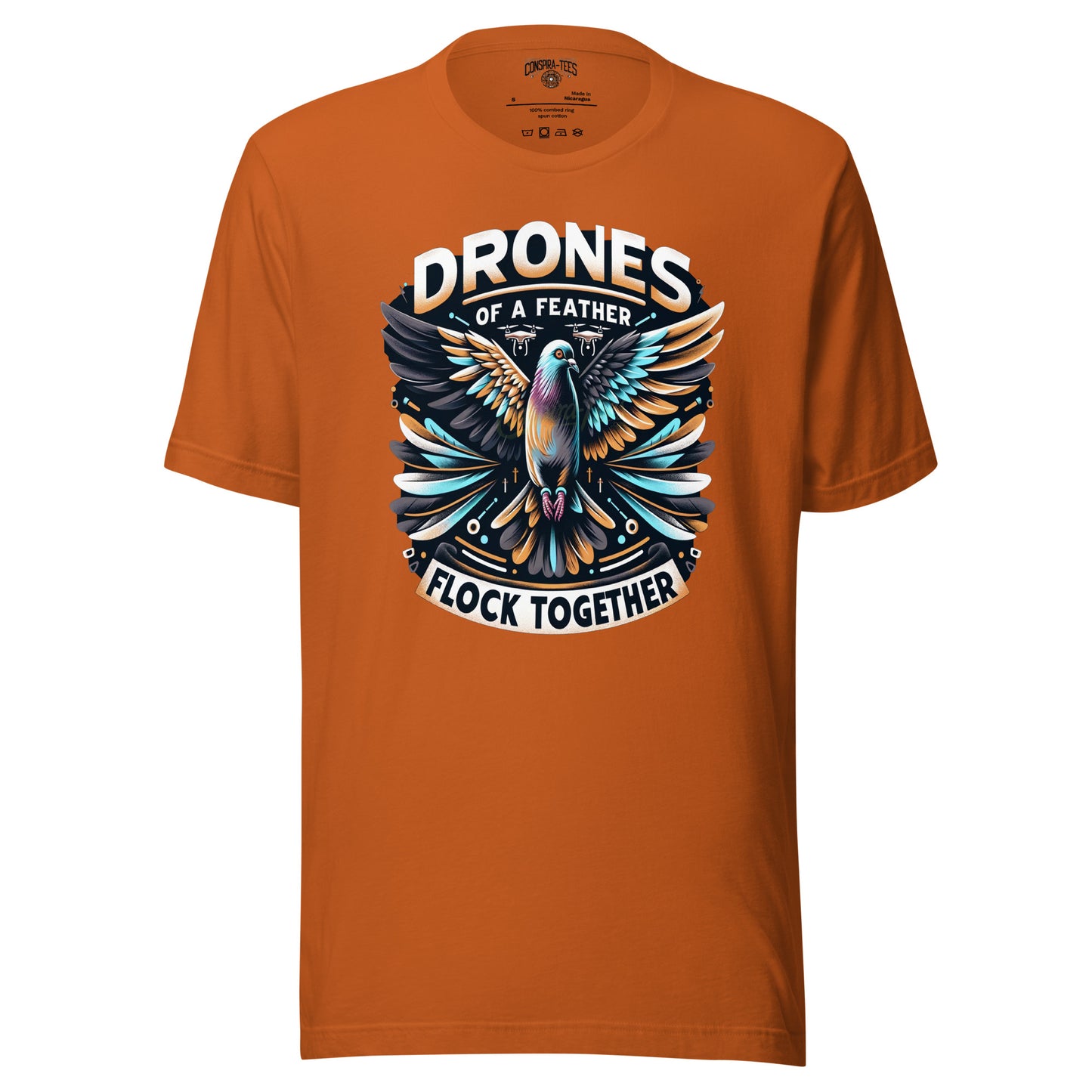 Drones Of A Feather Flock Together Unisex t-shirt