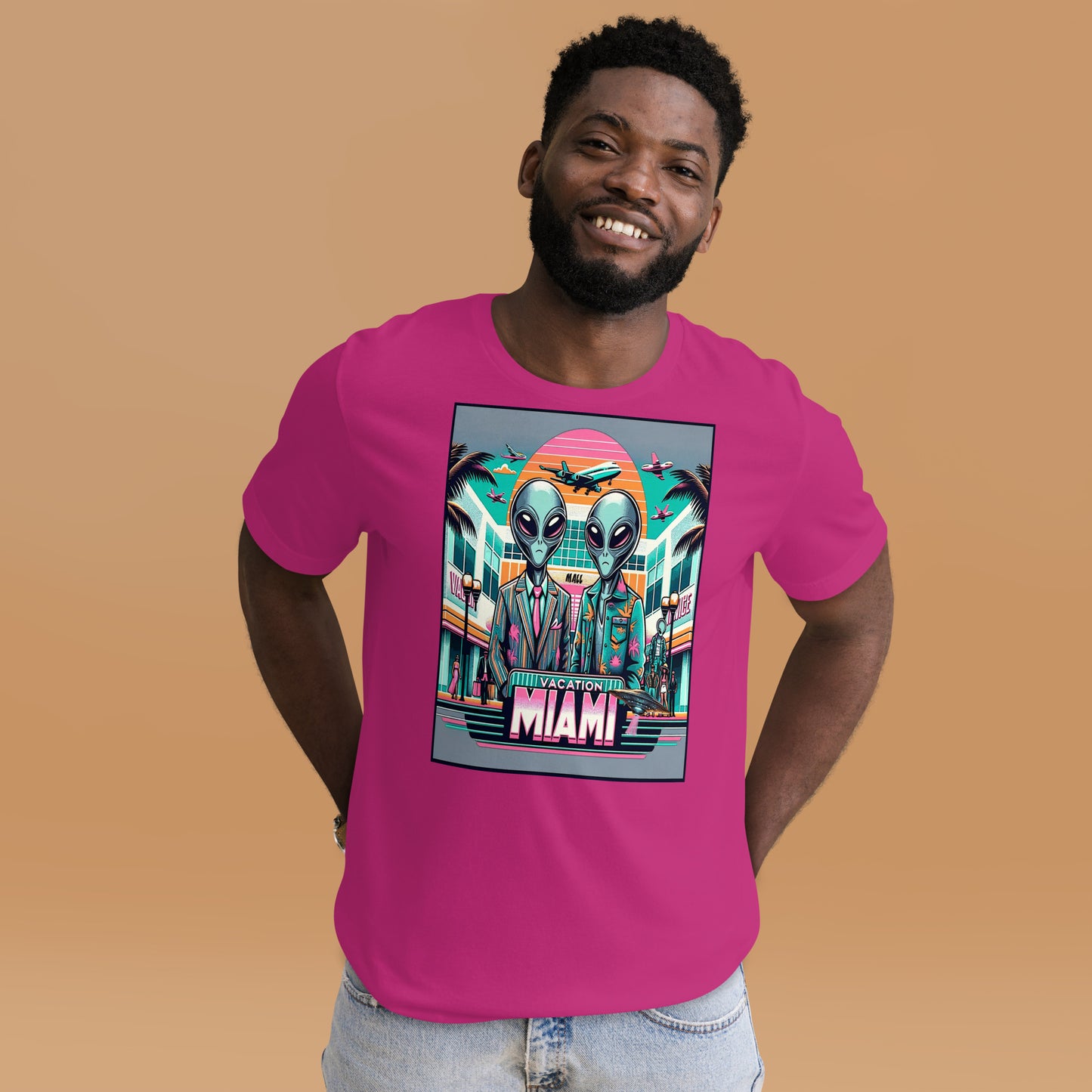 Vacation Miami Alien Mall Unisex t-shirt