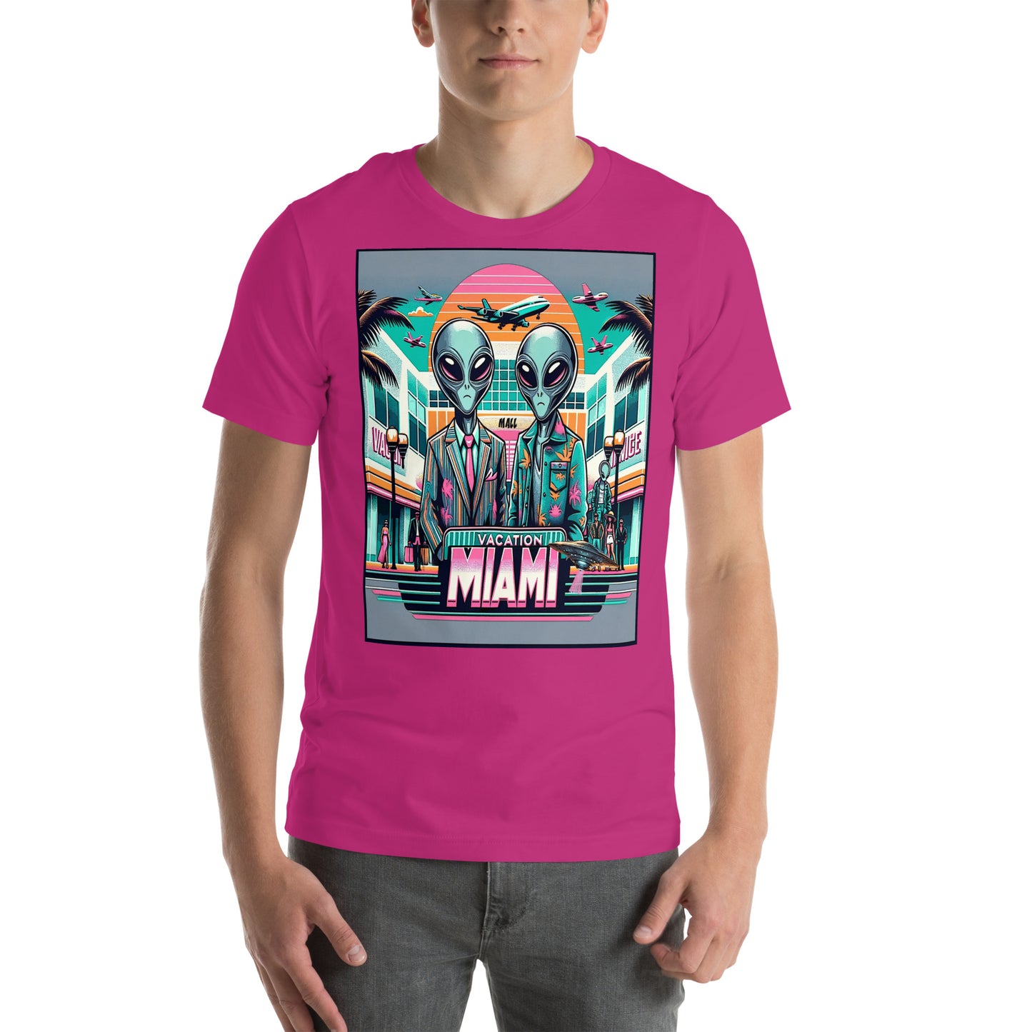 Vacation Miami Alien Mall Unisex t-shirt