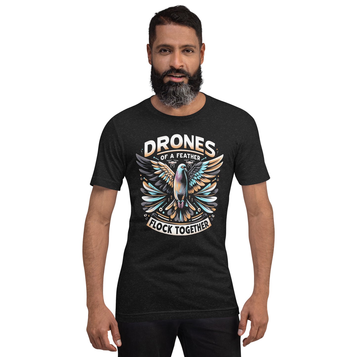 Drones of a Feather Flock Together Unisex t-shirt