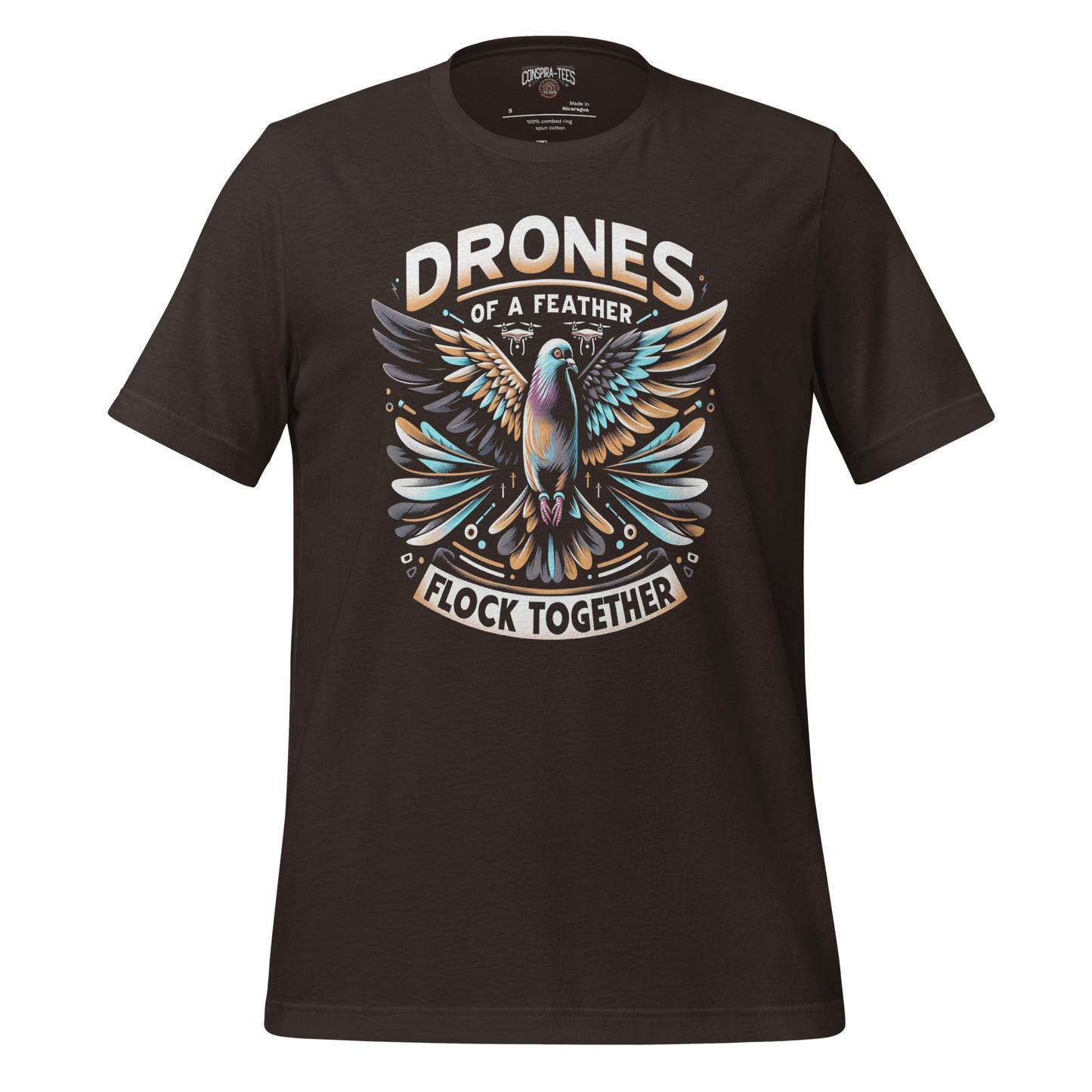 Drones of a Feather Flock Together Unisex t-shirt