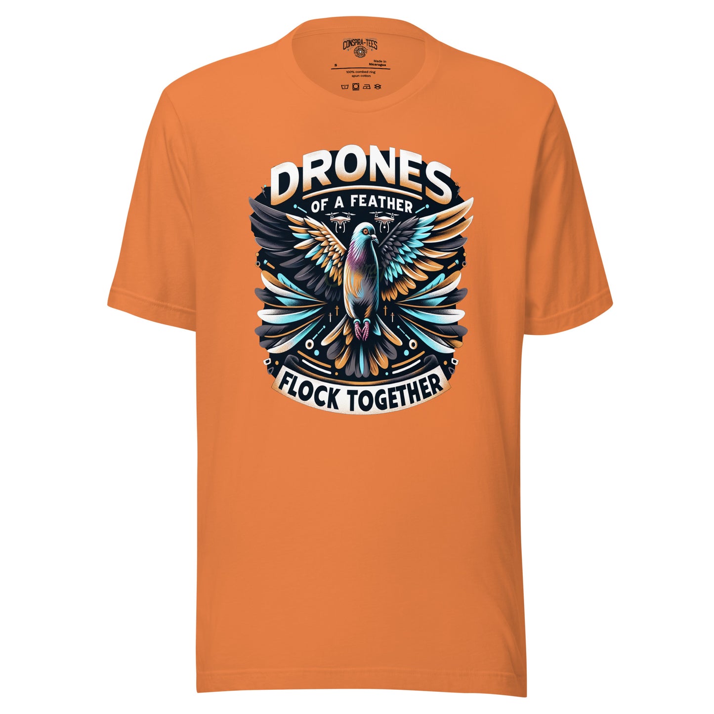 Drones Of A Feather Flock Together Unisex t-shirt