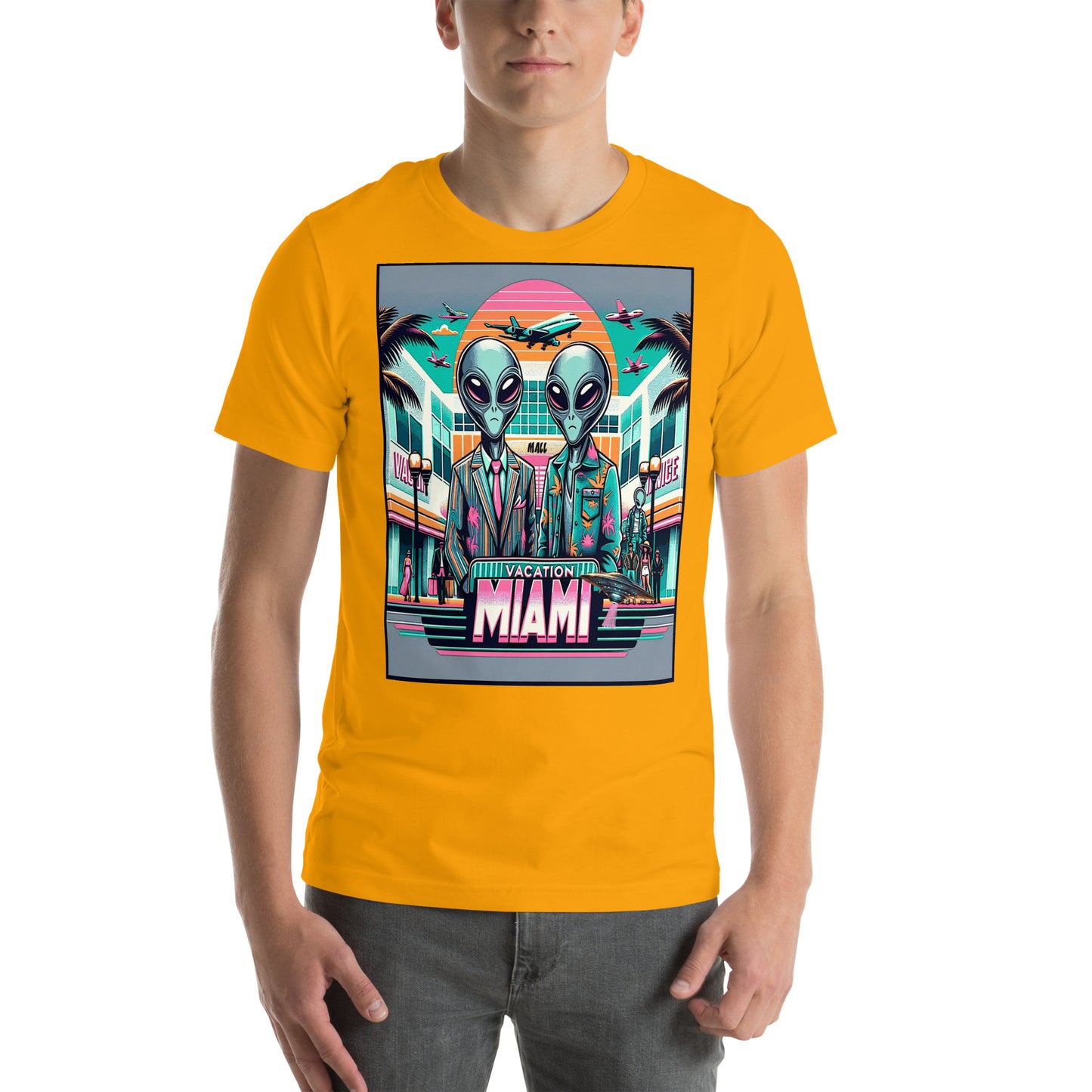 Vacation Miami Alien Mall Unisex t-shirt