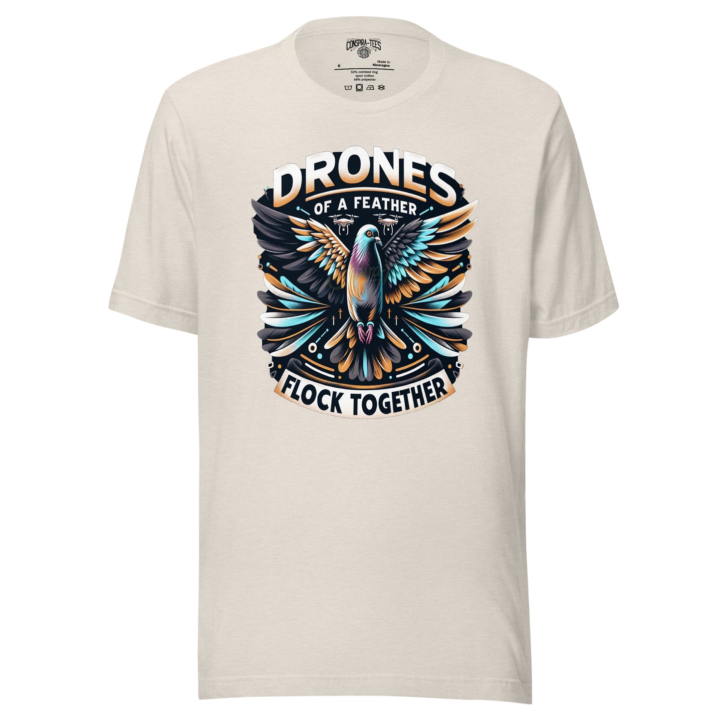 Drones Of A Feather Flock Together Unisex t-shirt