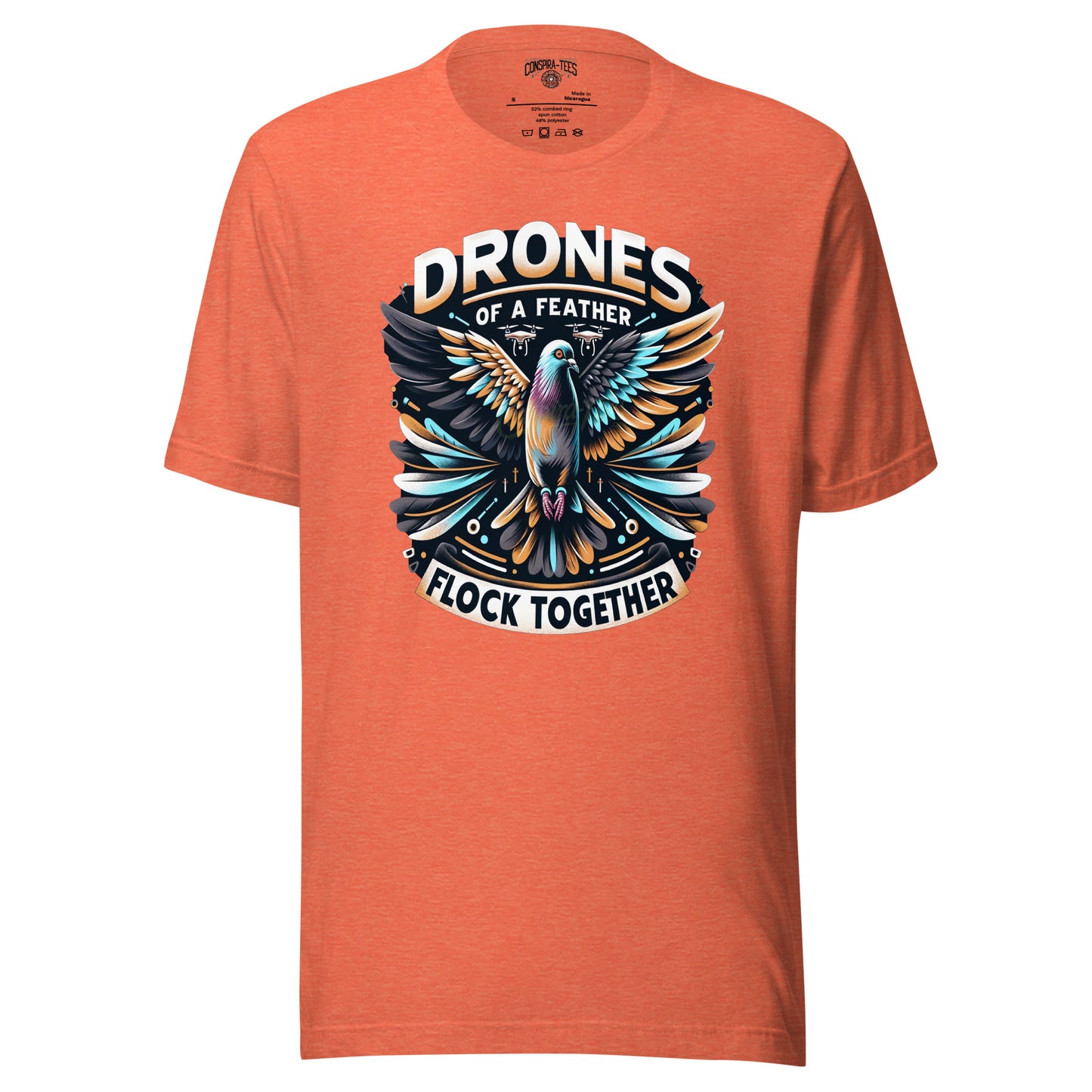 Drones Of A Feather Flock Together Unisex t-shirt