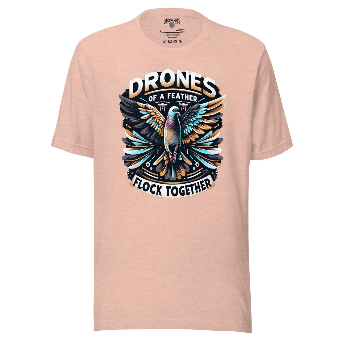 Drones Of A Feather Flock Together Unisex t-shirt