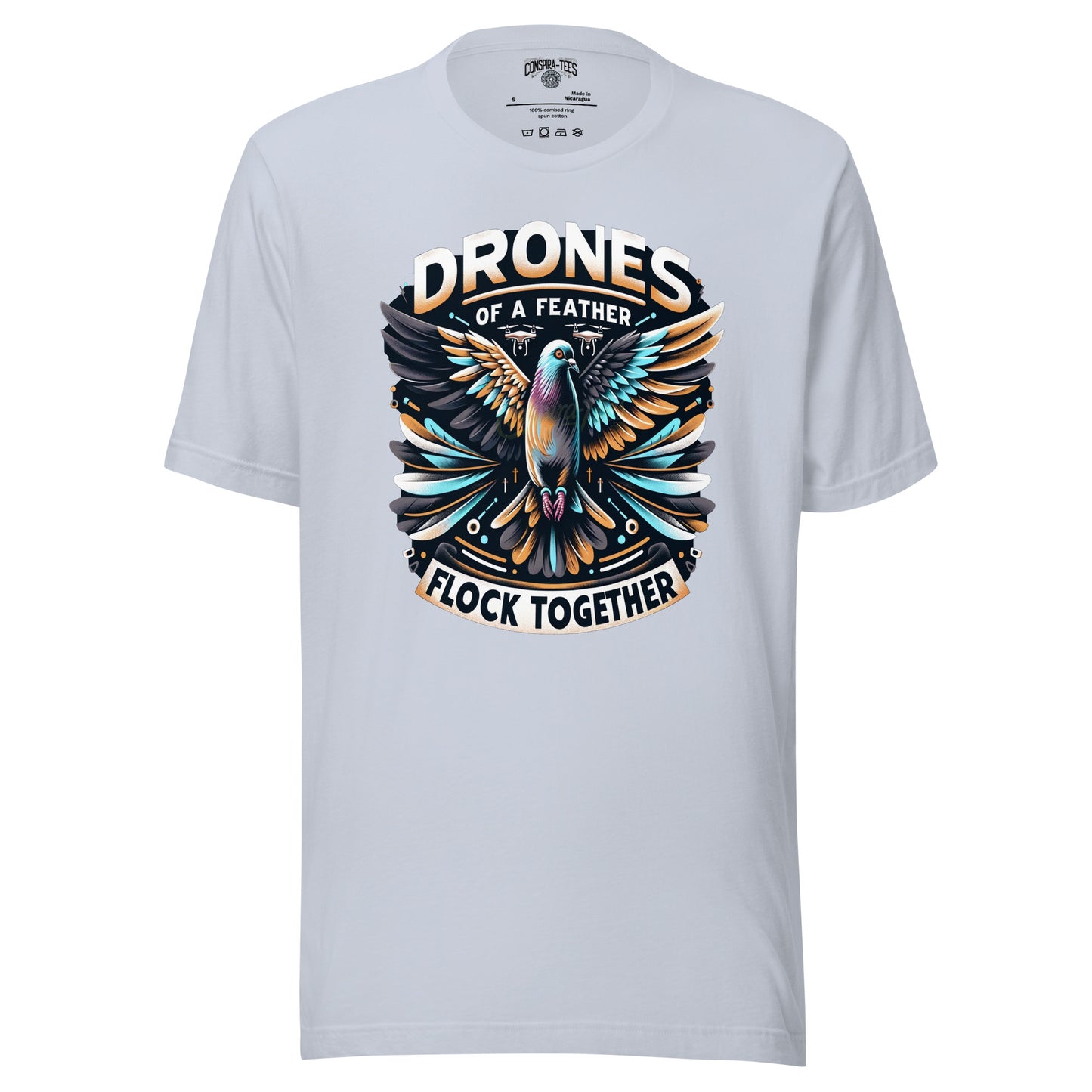 Drones Of A Feather Flock Together Unisex t-shirt