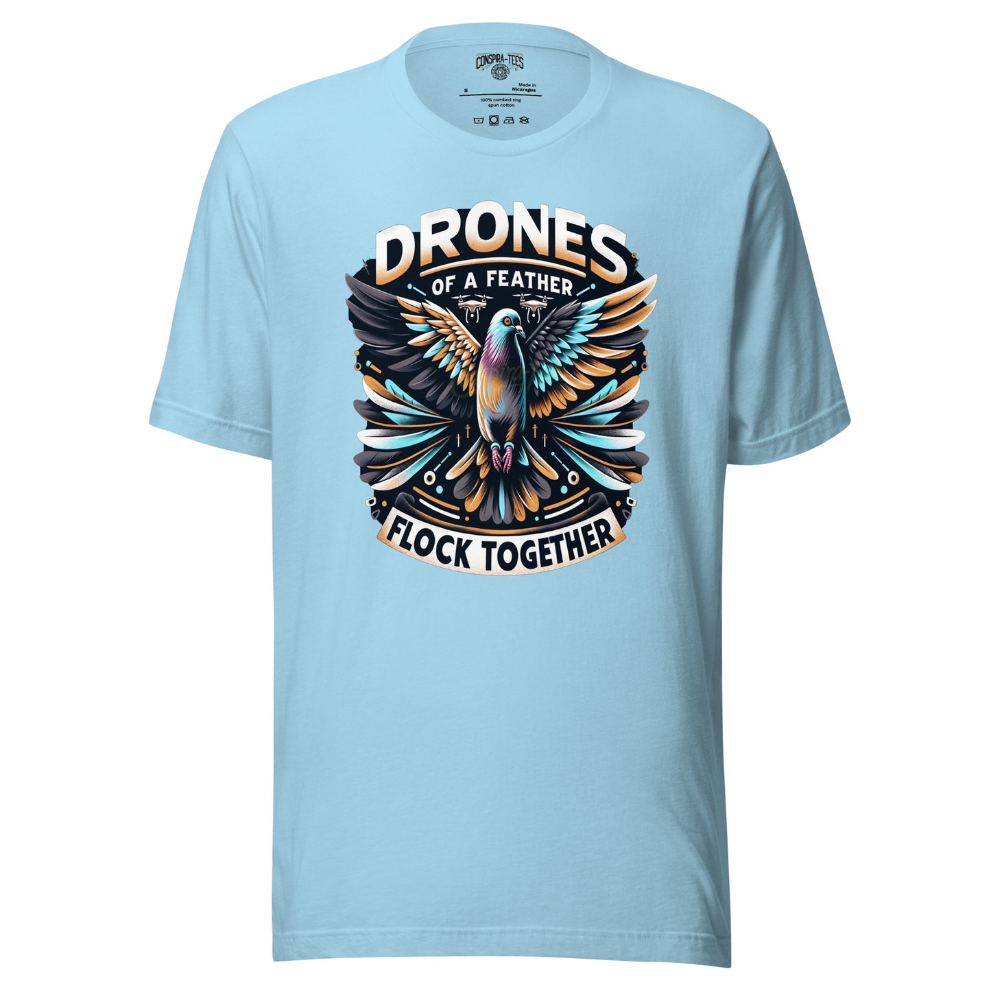 Drones Of A Feather Flock Together Unisex t-shirt