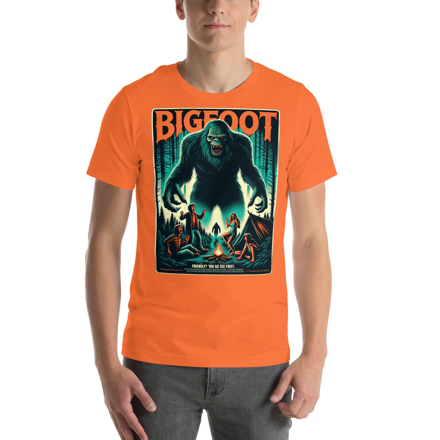 Bigfoot Friendly? You go see first Unisex t-shirt