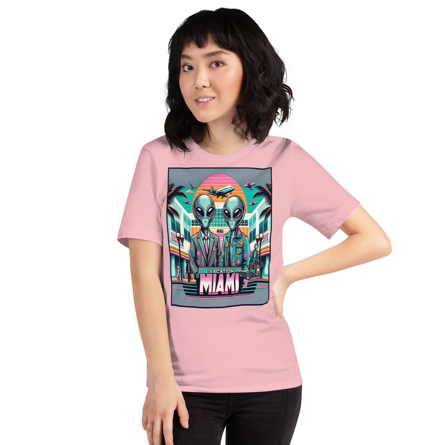 Vacation Miami Alien Mall Unisex t-shirt