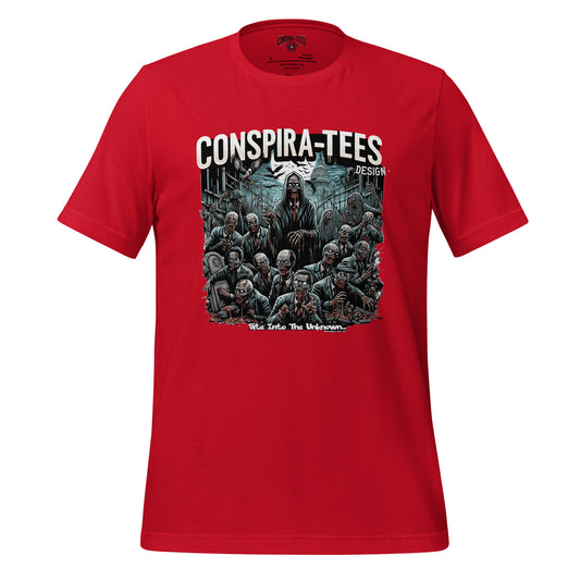 Conspira-tees Bite Into The Unknown Unisex t-shirt