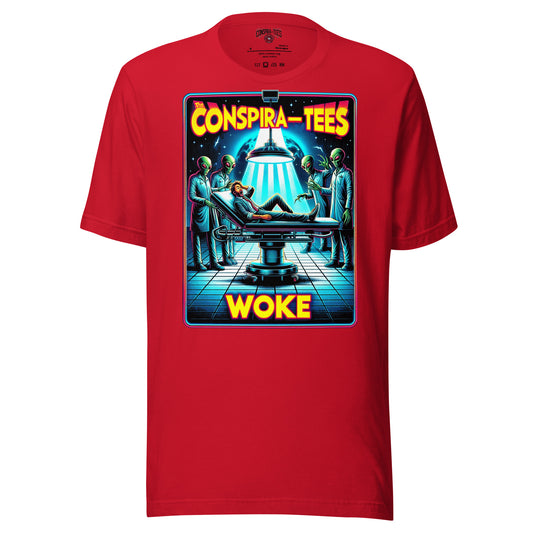 Conspira-tees Alien Operating Table Woke Unisex t-shirt