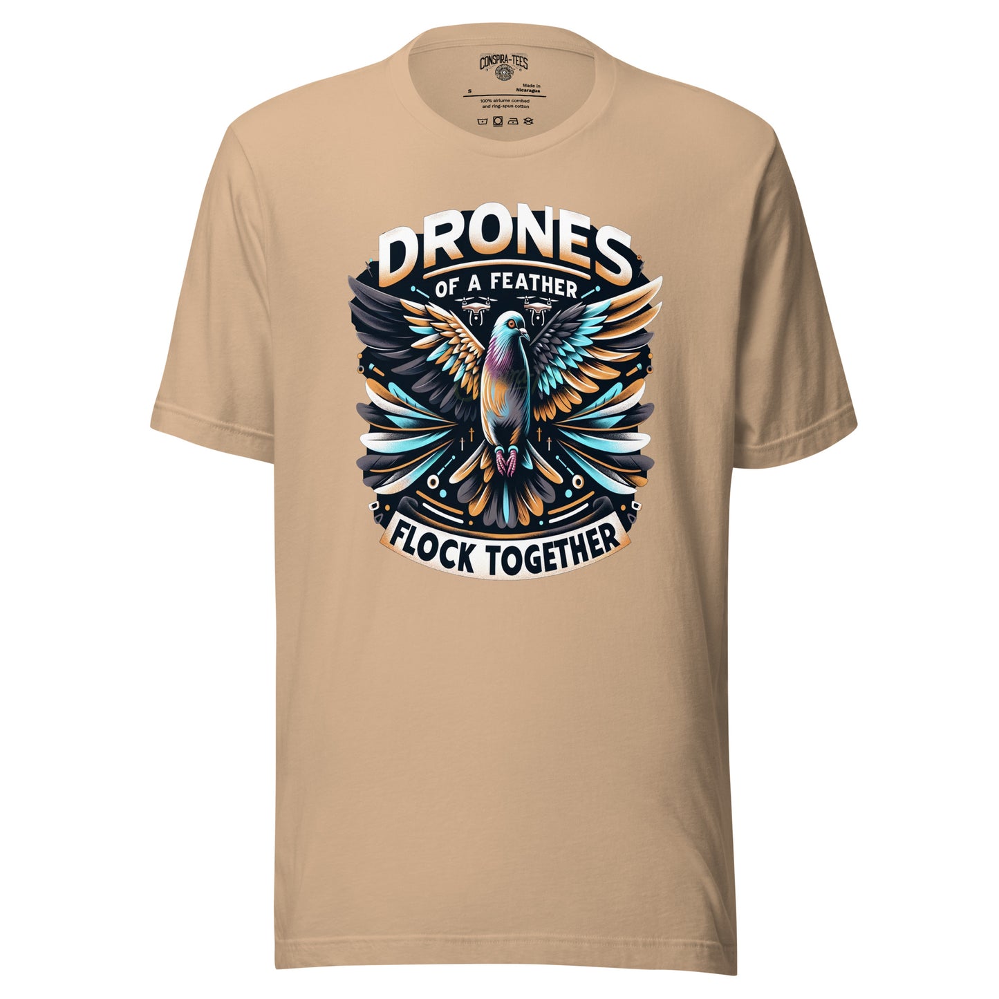 Drones Of A Feather Flock Together Unisex t-shirt