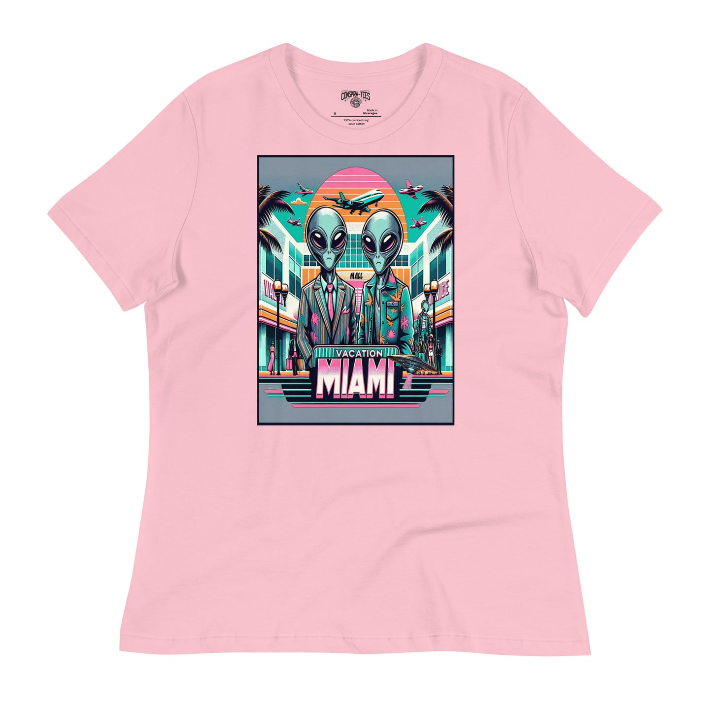 Vacation Miami Alien Mall Women's Relaxed T-Shirt